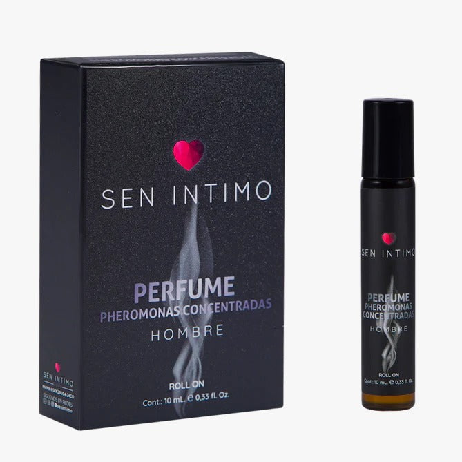 A 10 ml roll-on perfume for men infused with pheromones