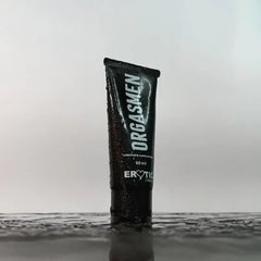 A detailed image of the Lubricante Orgasmen Para Ellos product, a specialized lubricant designed to enhance pleasure and intimacy for men