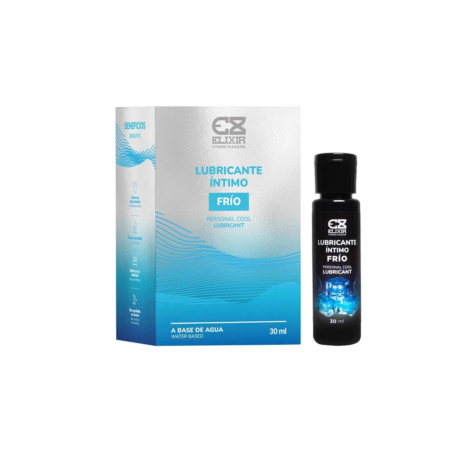 Lubricante Intimo Frío Elixir 30 ml, a cooling intimate lubricant designed for enhanced pleasure and comfort during intimate moments