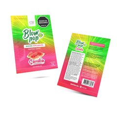 Blow Pop Elixir Sobre: A close-up of the sleek and stylish packaging with holographic accents