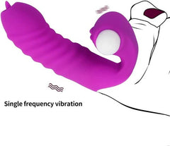 Handheld vibrating finger sleeve for enhanced intimate stimulation and pleasure