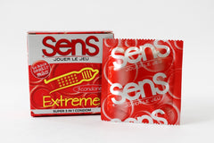 Three Sensual Extreme condoms in a sleek, modern packaging for enhanced pleasure and comfort