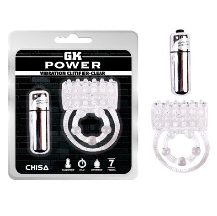 Anillo vibrador Clitifier Clear designed to enhance clitoral stimulation during intercourse