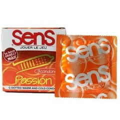 Illustration of Sens Passion condoms, a high-quality product for intimate protection