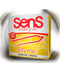 Three-pack of Sens Mythe condoms, a premium and reliable protection