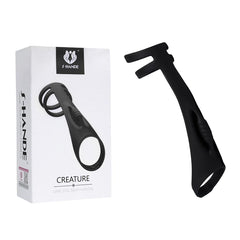 Anillo Creature Black: A stunning black ring with intricate creature design