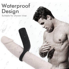 Anillo vibrador control remoto resistente al agua para diversión en la ducha