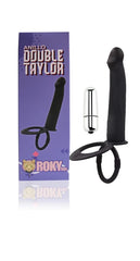 Silver and gold Anillo Double Taylor ring with intertwined bands and sparkling gems