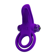 Imagen de un anillo vibrador con diseño ergonómico y textura suave