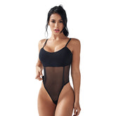 Black Lerot Egia Body, a soft and comfortable garment for women's daily wear