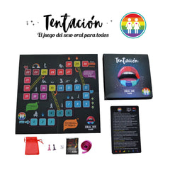 Juego De Mesa - Tentación Lesbiana board game featuring diverse and inclusive gameplay for LGBTQ+ community