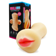 Realistic vagina and mouth design with lifelike detailing adult sex toy for men