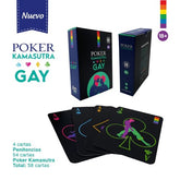 Alt text: Colorful and inclusive poker card game featuring Kamasutra Gay themed illustrations