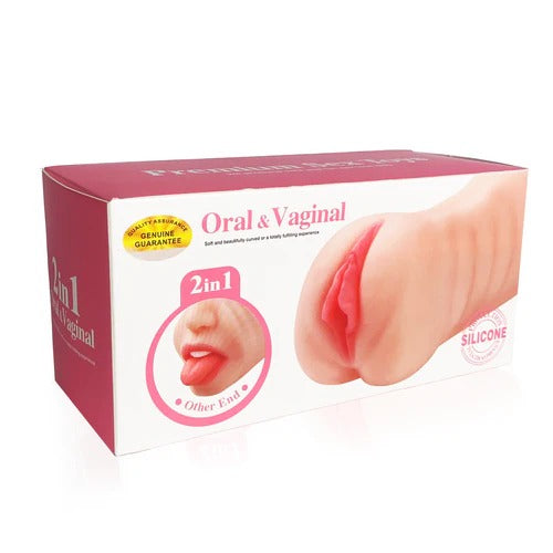 Boca y Vagina Shandel dual pleasure toy for realistic sensations and intense stimulation