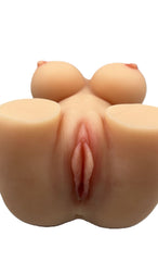 Imagen del medio torso Mishell en color negro con base ajustable