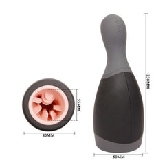 An image of a man holding the Deep Pleasure For Men product and smiling with satisfaction