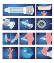 Waterproof hydrotherapy pump Bomba Bathmate X30 for male enhancement and performance