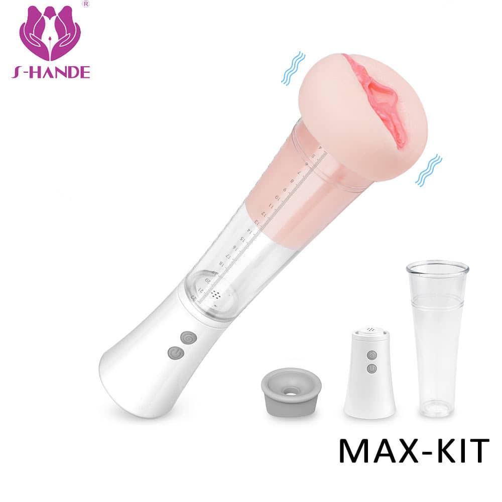 Succión Bomba para el Pene Vagina Realista MAX KIT en color negro