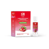 30 ml bottle of Elixir Caliente Fresa Bombón, a warm strawberry flavored lubricant