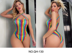 Colorful and inclusive Malla Pride swimsuit with LGTBIQ+ rainbow design