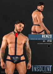 Boxer Renzo: High-quality, comfortable men's boxer briefs in classic black design