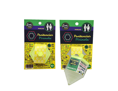 Wooden Pirinola game set with instructions in Spanish and English