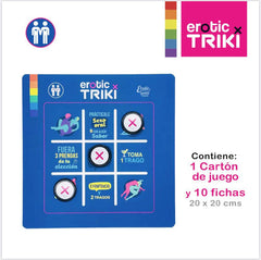 Colorful board game with the title 'Juego De Mesa - Triki Gay' on the box, featuring a fun and engaging play experience for all ages and skill levels