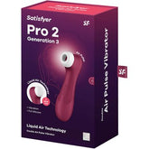 Satisfyer Pro 2 - Generation 3 Vinotinto with 11 intensity levels and whisper mode