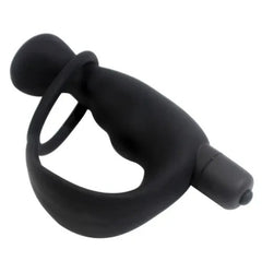 Accesorio de placer masculino para estimulación de la próstata en color negro