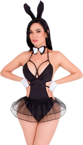 Dulce Conejita chocolate dessert with caramel drizzle and whipped cream topping