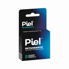 Pack of 3 Piel Retardante condoms, designed to delay climax and enhance pleasure