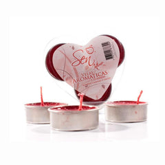 Aromatic SEN candles set of 3 units, scented with natural essential oils