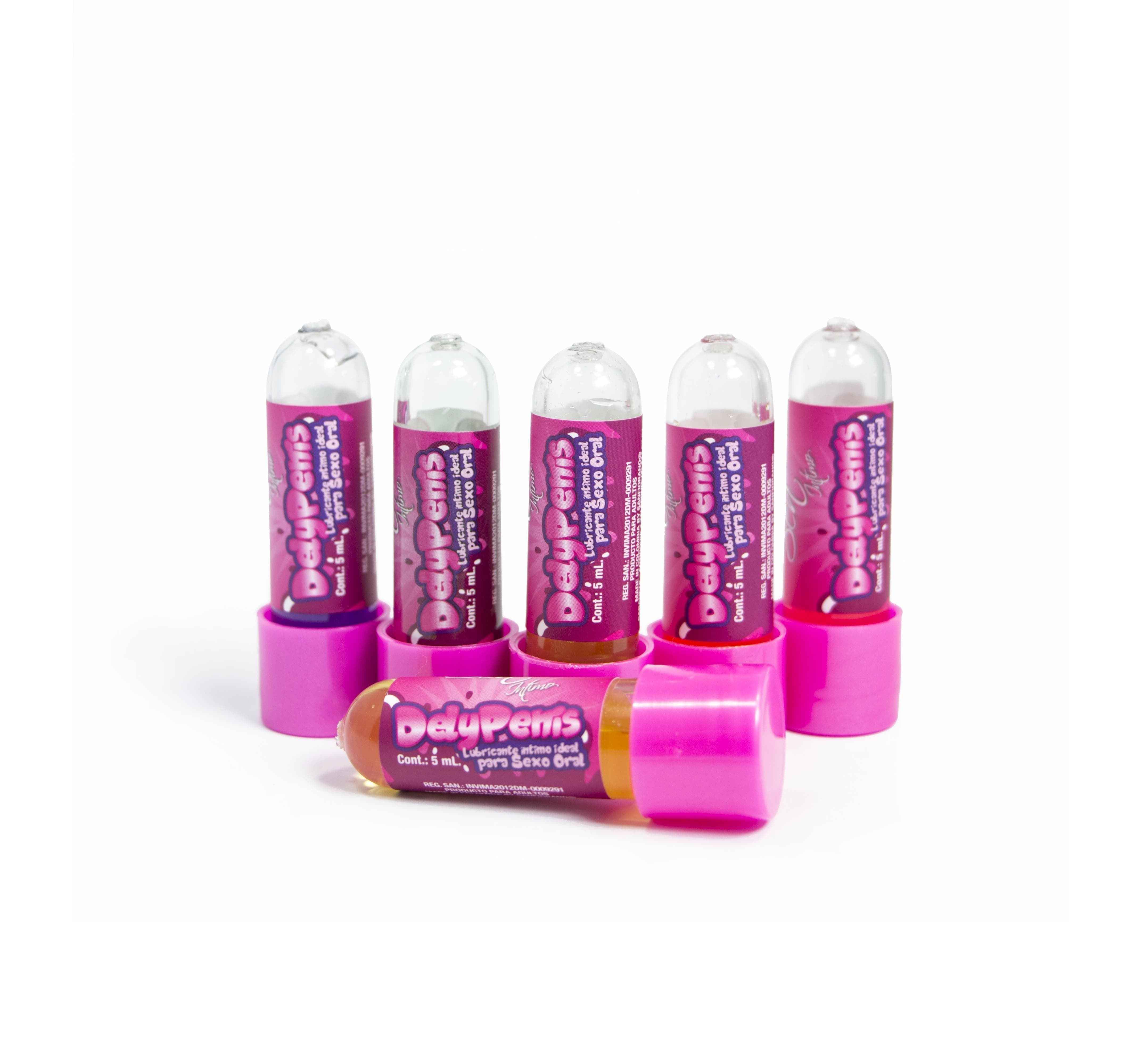 Small 5 ml flavored intimate lubricant bottle for enhanced pleasure and intimacy