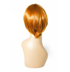 High-quality copper-colored short wig with a modern and chic style