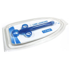 Close-up of lube launcher with ergonomic design and easy-grip handle