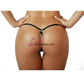 Sensual black lace panties with cut-out detailing and delicate sheer fabric