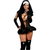 Monja Pecadora product bottle with gold embossed label and red roses in background, representing luxury and elegance