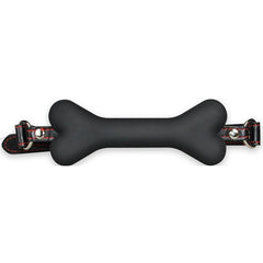 SILICONE DOG BONE GAG in pink with breathable holes