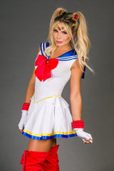 Sailor Moon merchandise including keychains, stickers, and pins