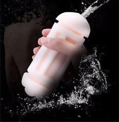 Happy Cup Mouth Masturbator with lifelike lips and stimulating interior texture