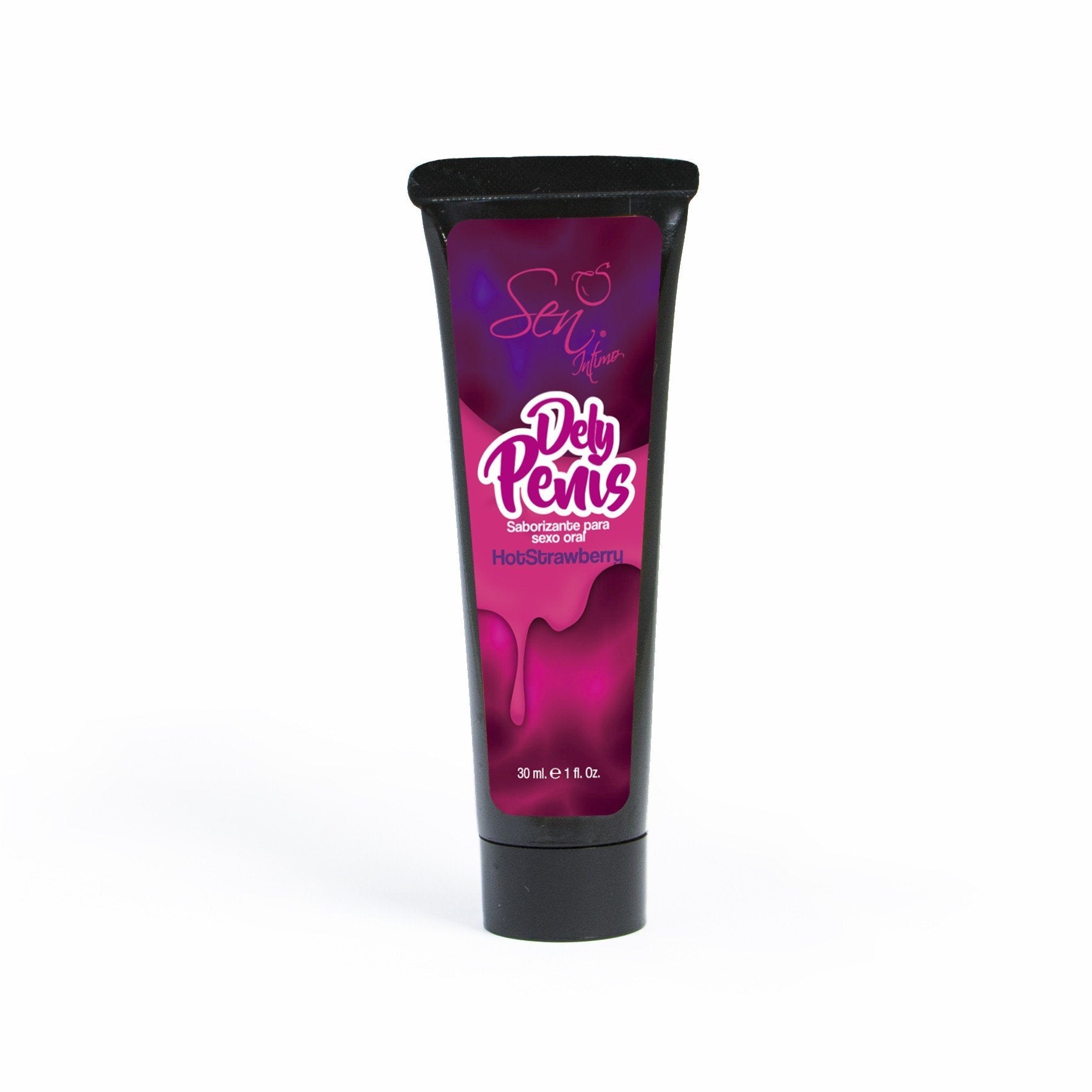 LUBINT DELY PENIS HOTSTRAWBERRY x 30ml - 30ml bottle of strawberry-flavored lubricant for enhanced pleasure