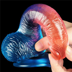 Dazzle Studs 75 in 14k gold with sparkling diamonds and sapphire accents