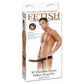 FETISH CHOCOLATE DREAM 10 HOLLOW STRAP ON for realistic pleasure