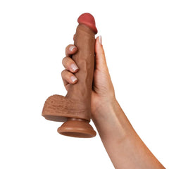 Dildo realista con base de ventosa para usar en cualquier superficie