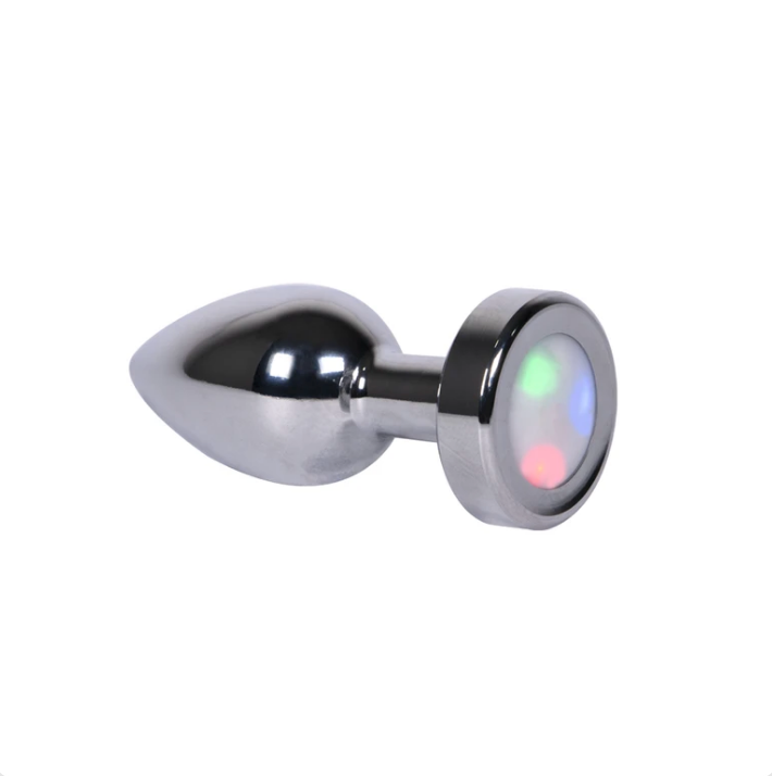 Colorful LED anal plug lamp designed for intimate atmosphere and decor