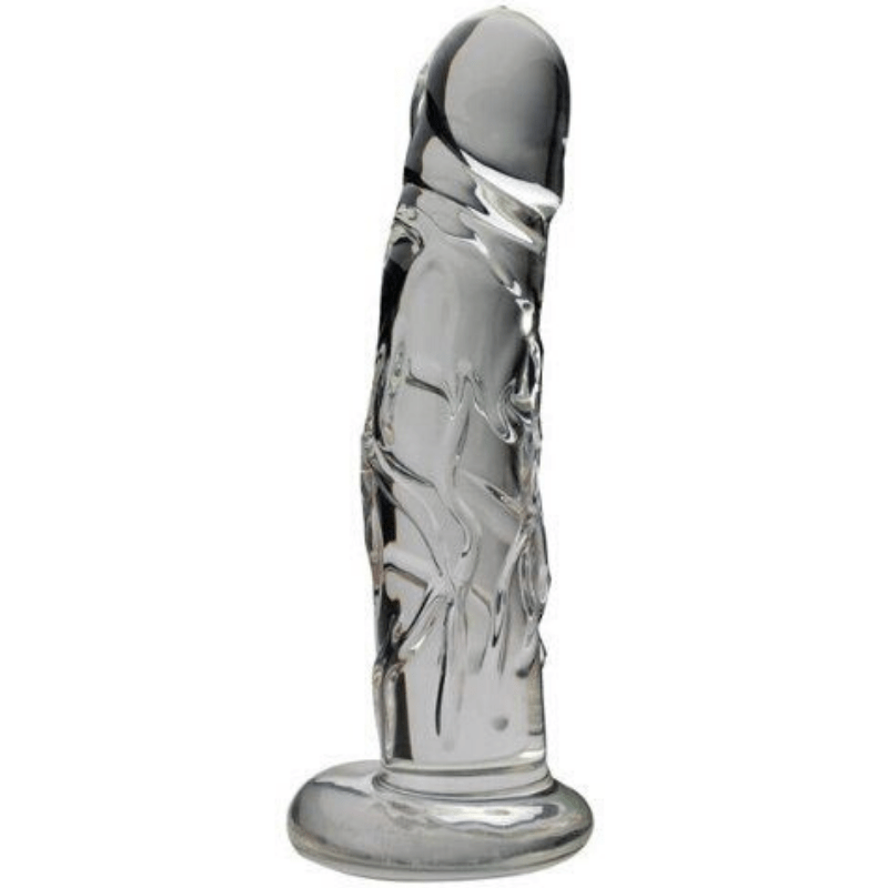 DILDO VIDRIO GRYM made of smooth, clear glass for sensual pleasure