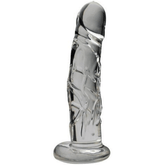 DILDO VIDRIO GRYM made of smooth, clear glass for sensual pleasure