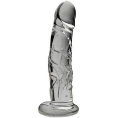 DILDO VIDRIO GRYM made of smooth, clear glass for sensual pleasure