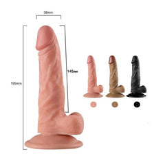 Large realistic silicone dildo named Consolador Richard for intimate pleasure