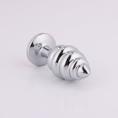 High-quality steel spiral plug with stunning jewelry-like details